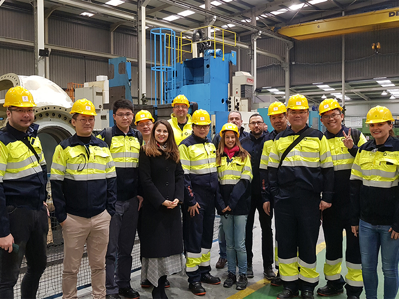 Production of secondary steel component for boat landing(group photo of the training)