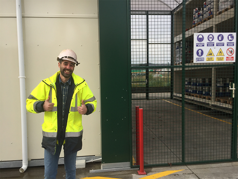 Briefing on the storage management for paint within the plant, inside the plant of INDAGASA 